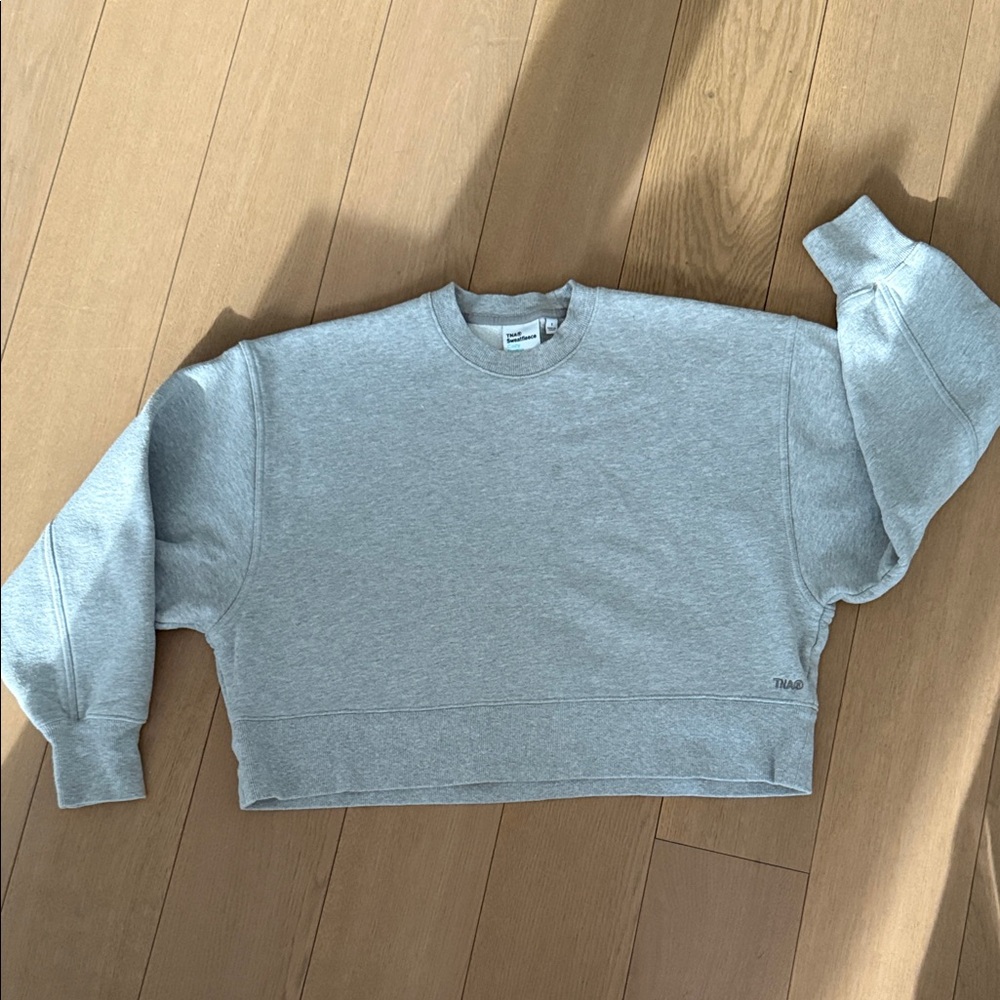 TNA sweatfleece cropped mega sweatshirt from Aritzia